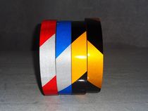 Red and white reflective warning tape PET reflective tape Black and yellow twill highlight reflective tape 2 5cm*46m