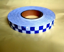 Crystal diamond reflective tape Blue and white checkered tape Diamond reflective tape Mosaic tape 2 5cm*50m