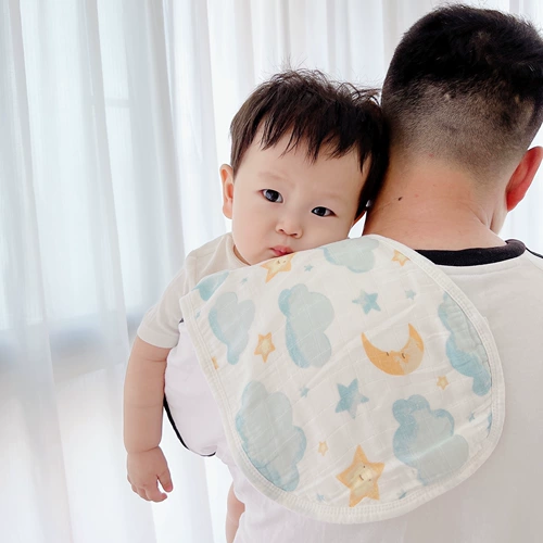 Детский слюнявчик, нагрудник, марлевые прокладки для груди для новорожденных