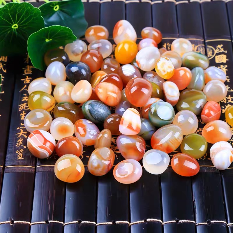 Nanjing rain flower stone natural agate rough stone paving fish tank stone pebble multicolored stone bonsai gardening decoration