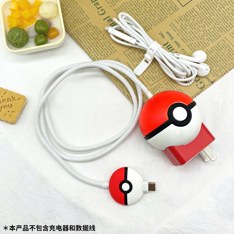 Huawei data line containing package p40pro nova7 6 cute cartoon wired headphone containing box digital finishing theorizer glory V30 charger data line protective sleeve anti-snapping gift
