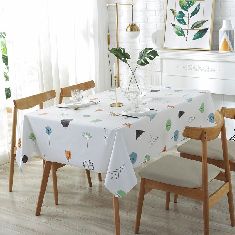 Table cloth waterproof oil-proof and anti-scalding table Bins cotton numb art style little fresher PVC European style thickened