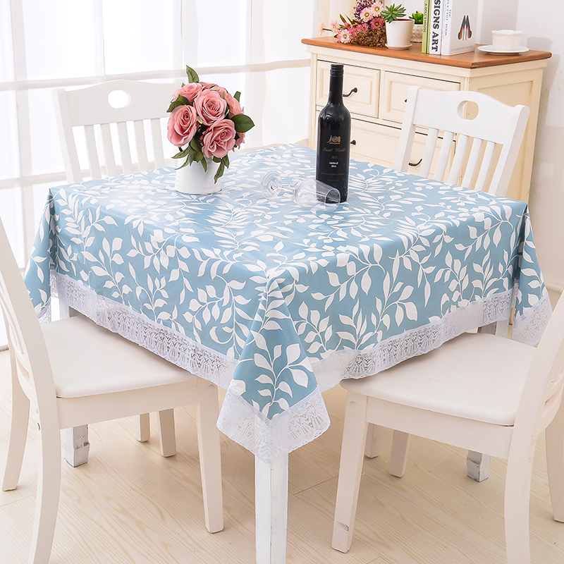 Gush-free plastic table cloth anti-oil and oil-proof and positive square table cloth Home table cloth Rectangular Dining Cloth Tea Table Cloth