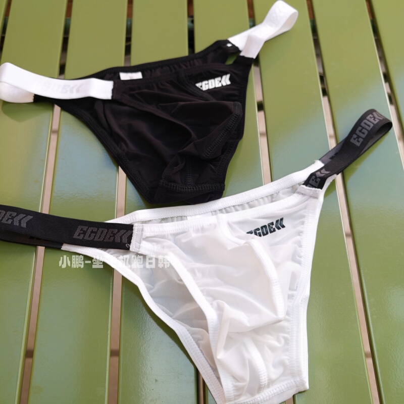 Japan Egde 【4152】Zest See-Through Style Ultra-Low Waist Bikini Briefs Men's Sexy Underwear