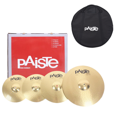 Тарелки PAISTE 101 201, импортированные из Германии, набор из 4 предметов, набор из 5 предметов, набор тарелок, бесплатная сумка для тарелок