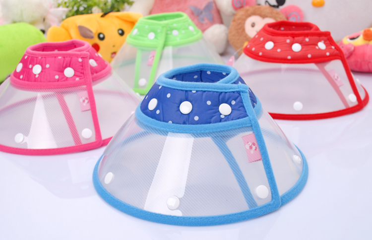 Pet nguồn cung cấp Elizabeth vòng tròn mui xe cổ áo bảo vệ bìa mèo và chó nhu yếu phẩm hàng ngày chống cắn chống trầy xước chống đập mui xe Máng ăn cho chó con