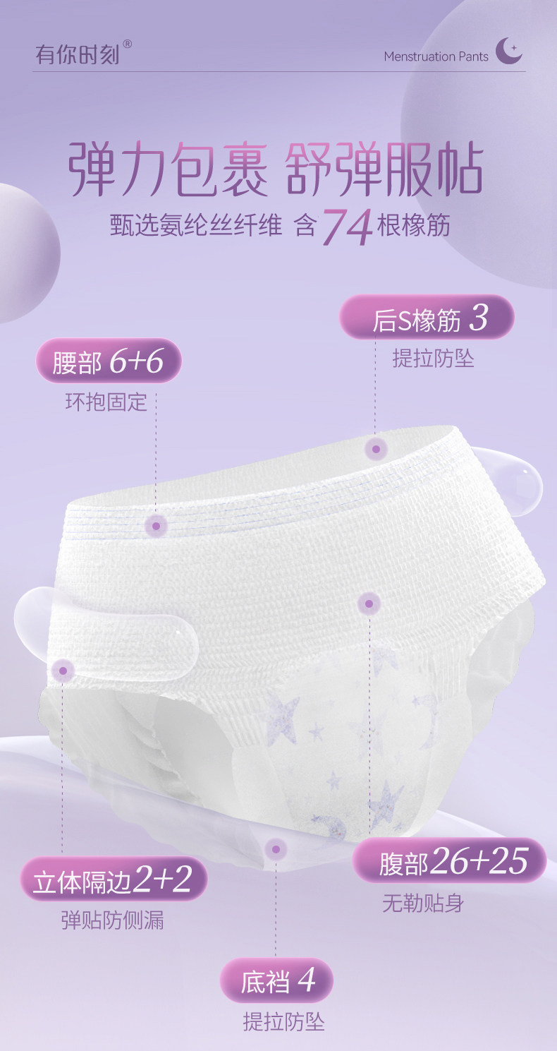 开丽安心裤产妇安睡裤女经期用防漏卫生巾姨妈拉拉安全舒睡裤夜用 — 11