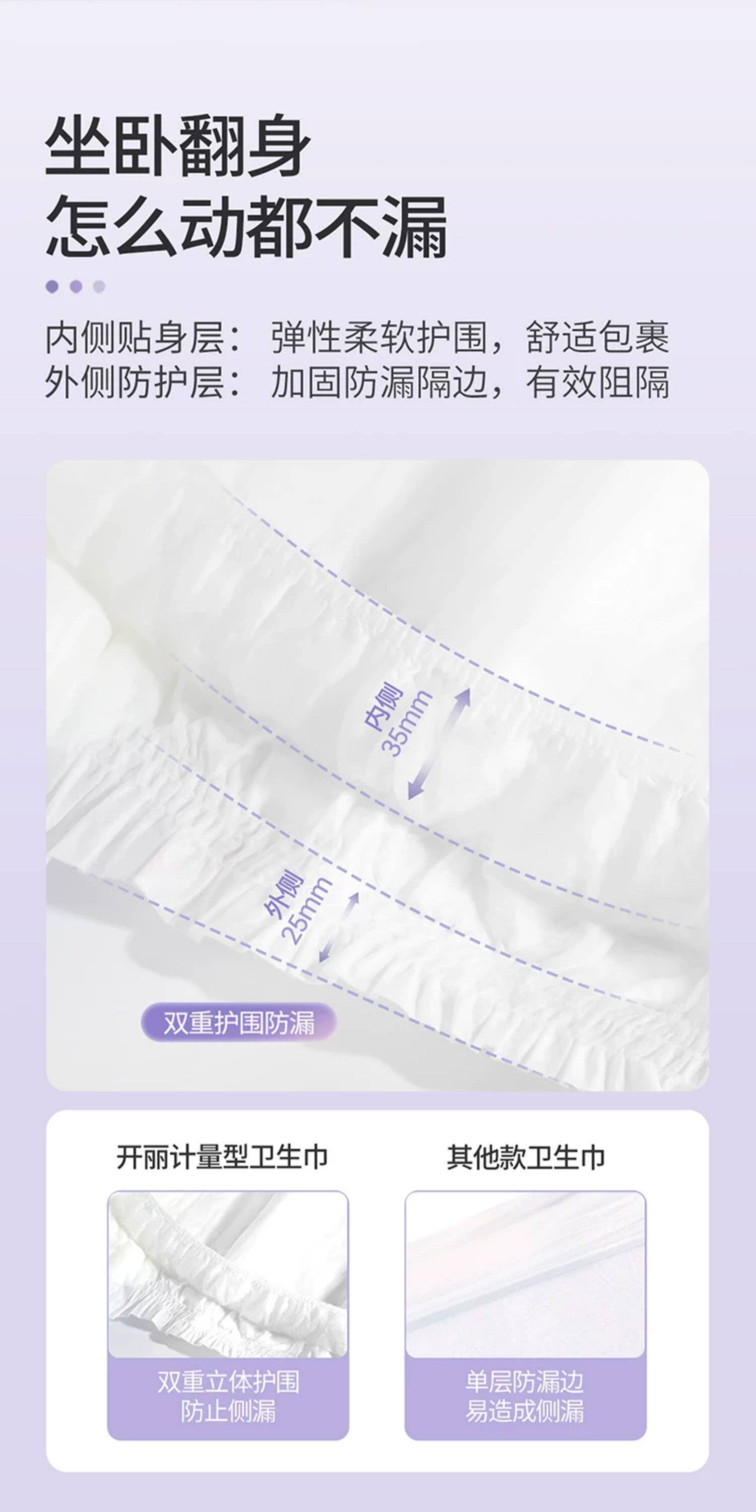 开丽计量型卫生巾产妇裤型产后专用排恶露加大号加长月子用品女 — 16