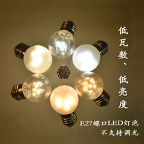 LED bulb screw E27 warm yellow energy-saving light bulb Low wattage small light bulb bar cafe 1W0 5W wholesale