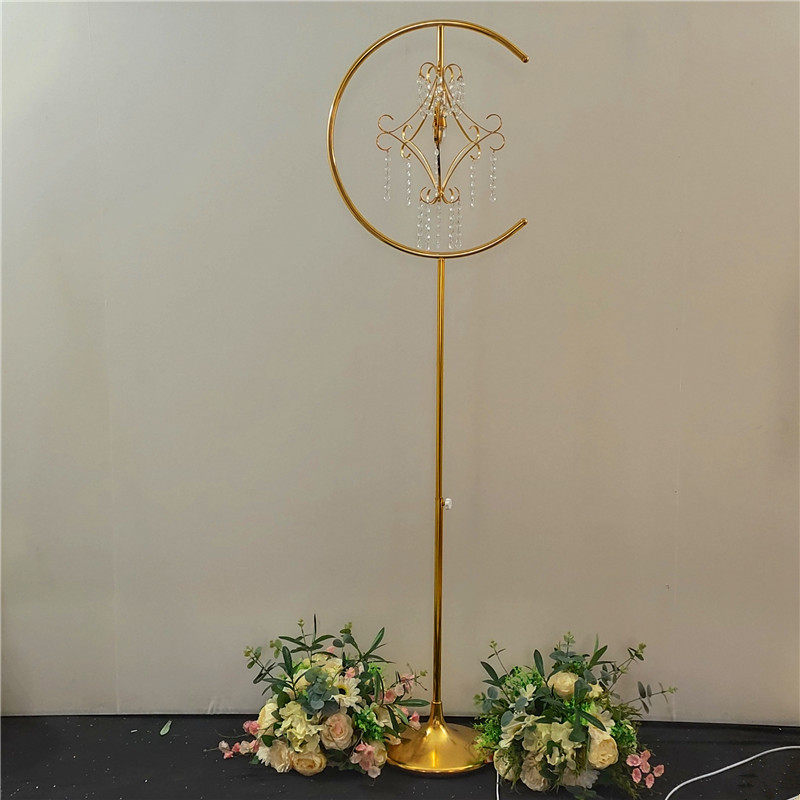 Wedding Rights Sceptic Road Leading Lamp Iron Art Electroplating Can Liftable Style Palace Lantern Wedding Props Stage Decoration Arrangement Chinese