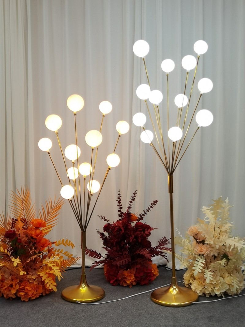 Wedding wedding props wrought iron happiness fruit apple tree road lead lights luminous ornaments decoration stage layout gold