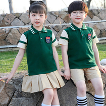 Kindergarten garden clothes summer clothes British college style childrens class clothes summer suits graduation photos clothing primary school uniforms