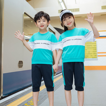 Kindergarten Garden Clothing Summer Clothing Sportswear Class Clothing Pure Cotton Summer Short Sleeve Suit Graduation Photo Clothing Elementary School Uniforms