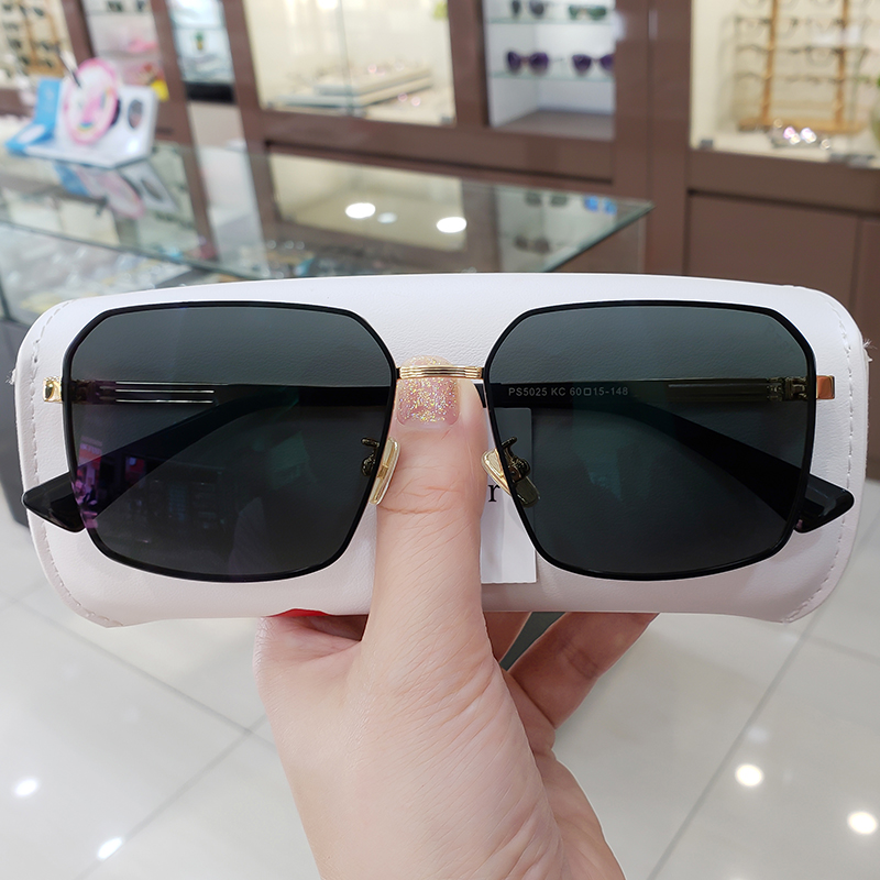 Pastha Sunglasses 2021 New Tide Men Fishing Drive Sunglasses High-definition Polarized Square Large Frame PS5025