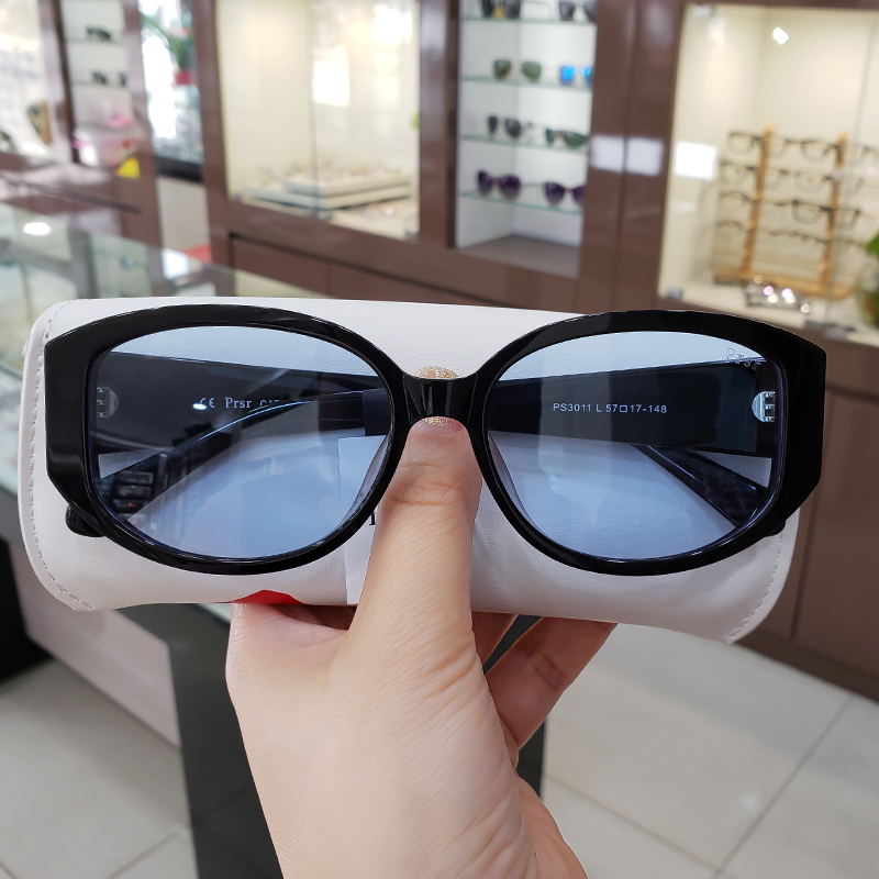 Pasha new 2021 female personality polarization fashion retro elliptic tide network red photo photo sunglasses PS3011