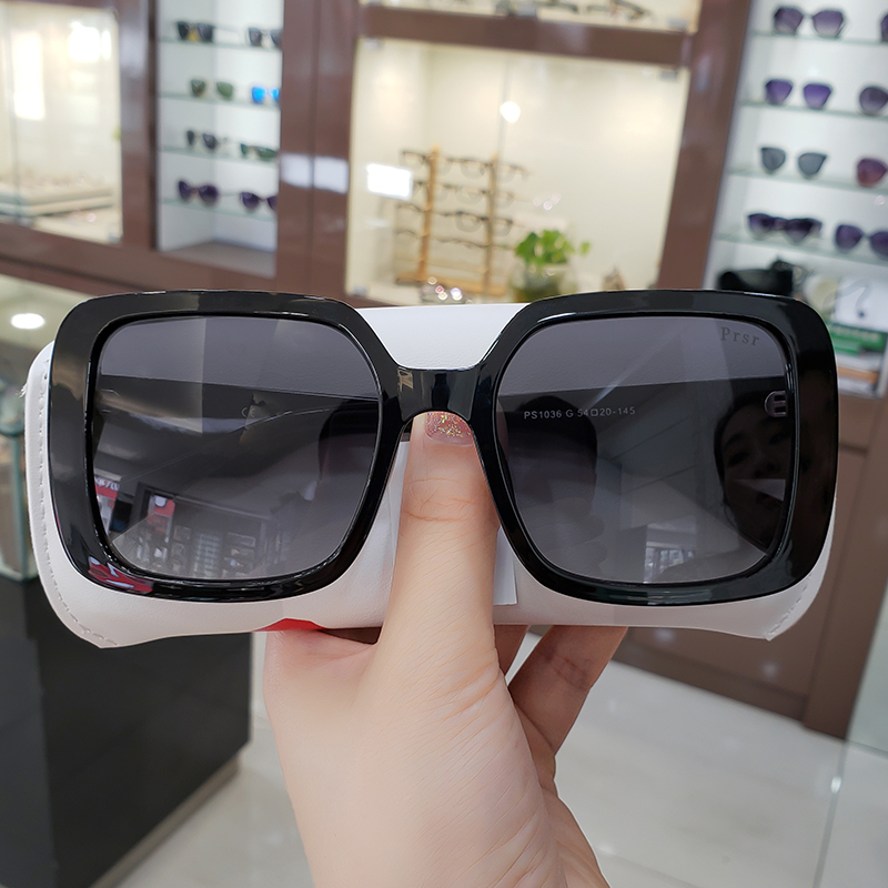 2021 New Pasha Sunglasses Black Simple Temperament Female Square Anti-UV Sunglasses PS1036