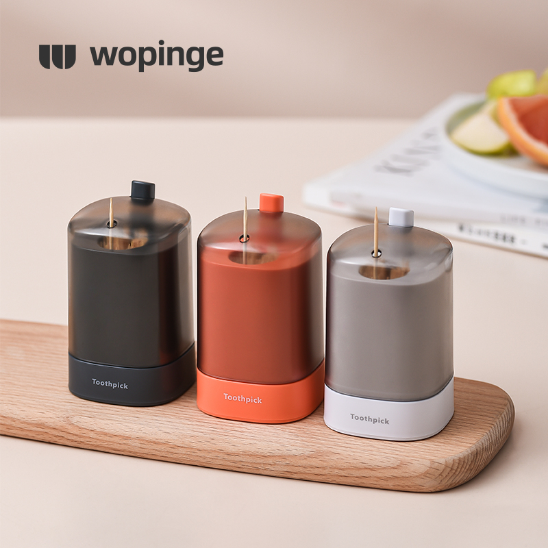 Toothpick box press type home living room personality creative automatic tank barrel Nordic light luxury net red hotel restaurant