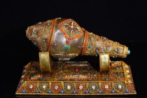 Hidden Transfer Supplies Method Snail Pendulum in Tibetan area Reflux Crystal Pure Hand Pinch Silk Studded Gemstone Farsnail Tabletop Adornment