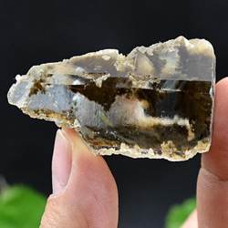 Optics calcite ultra-transparent ແຮ່ທາດທໍາມະຊາດໄປເຊຍກັນການສອນ specimen rough gemstone ແກນ 05