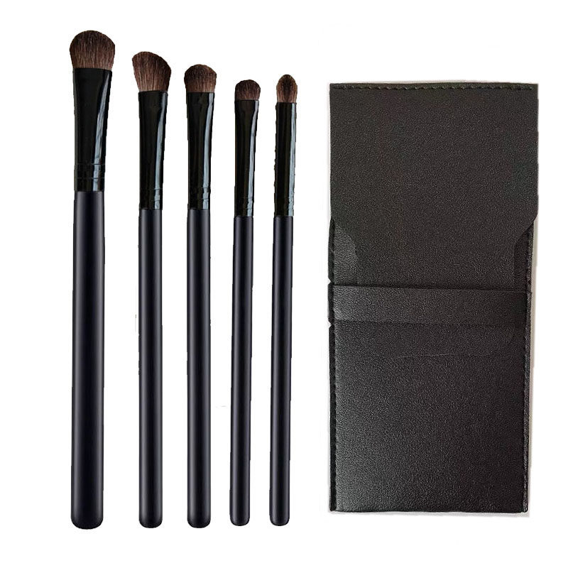 Makeup eye shadow brush set horse hair super soft portable mini eye animal hair nose shadow angled brush