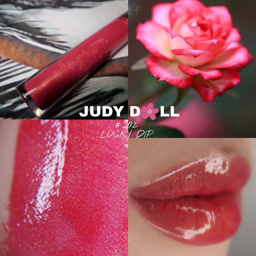 Hàng Trung Quốc màu cam son bóng son bóng nàng tiên cá ji lip glaze với ngọc trai lấp lánh đẹp lật môi thủy tinh 	son bóng trong	