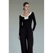 UNSPOKEN Shirt Woman Design Sensation Small Crowd Temperament Superior Shirt New Summer Mounted Cloud Shoulder Collision Color Blouse