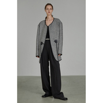 UNSPOKEN2021 winter new small fragrant coat female upper body full of design sense niche coat