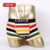 Caber carbey cặp đồ lót gợi cảm phù hợp với sọc modal cotton đóng hộp nam boxer nữ tam giác eo đồ lót ibasic Cặp đôi