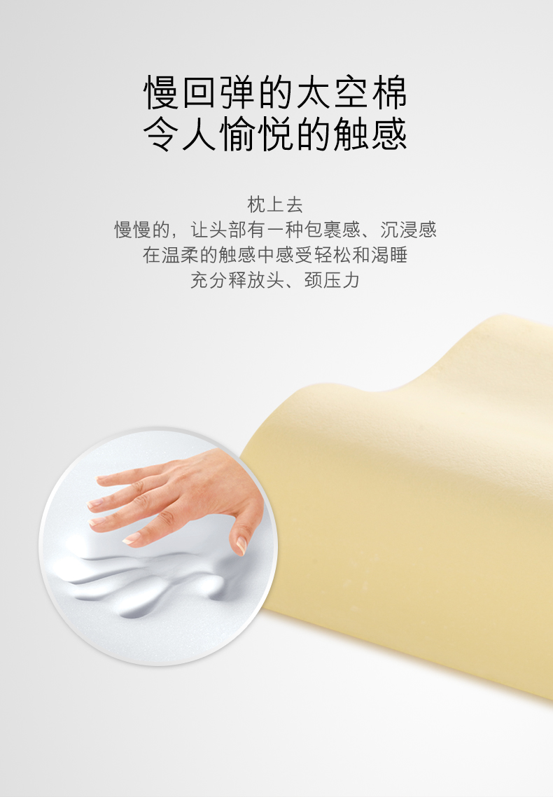 SINOMAX / Shiner bộ nhớ phục hồi chậm bọt gối bộ nhớ không gian gối cổ chăm sóc người lớn gối cổ tử cung một cặp cài đặt - Gối gối ngủ văn phòng