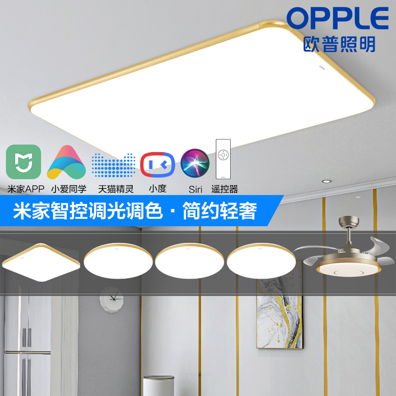 Aup Lighting LED Suction Lights Rectangular Living Room Lamp Atmosphere Modern Brief bedroom Lamp TC
