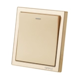Панель с розеткой для выключателя освещения Op 86, настенная, K07, золотая, с открытым мульти-управлением G