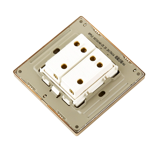 Панель с розеткой для выключателя освещения Op 86, настенная, K07, золотая, с открытым мульти-управлением G