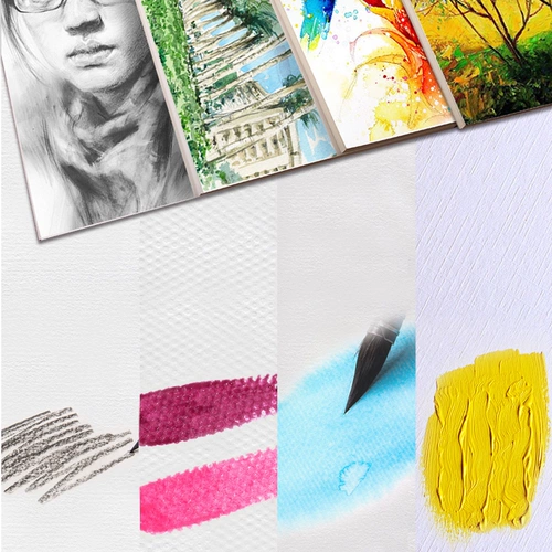 Художественная художественная роспись, бумага для рисования, детская гуашь для рисования для начинающих, акварель для школьников, увеличенная толщина