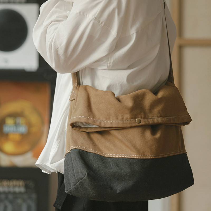 Sobag Japanese-Style Casual Versatile Single-Shoulder Canvas Messenger Bag for Men, Unisex Trendy Brand Crossbody Large Bag, Cool Workwear Bag Sobag Japanese-Style Casual Versatile Single-Shoulder Canvas Messenger Bag for Men, Unisex Trendy Brand Crossbody Large Bag, Cool Workwear Bag