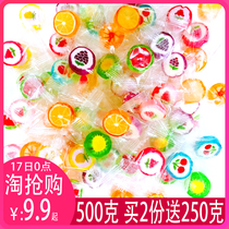 Good food Hand-made fruit sliced sugar New Years Candy Bulk fruit sugar Mixed flavor snack hard candy