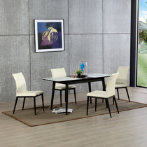 ARIS Italian minimalist glass rock plate stretchable functional dining table and chair combination D798310