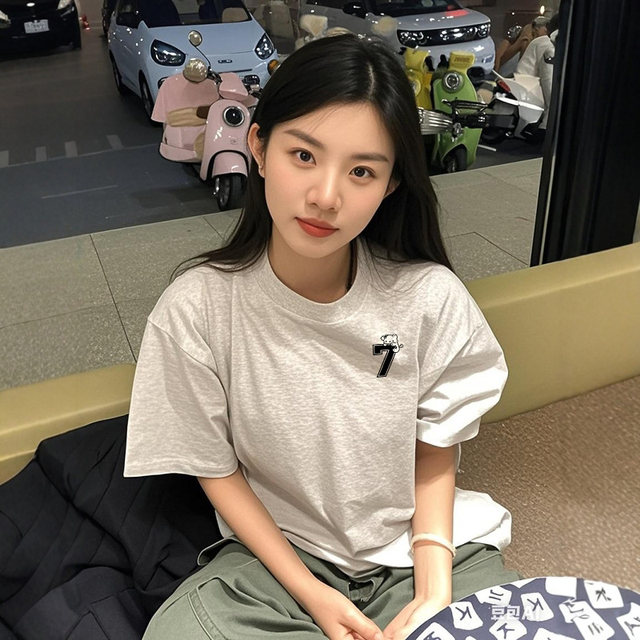 Plus size women's t-shirt short sleeve American summer loose