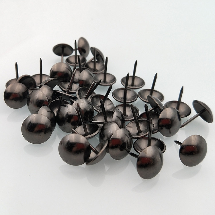 Foam Nail Gun Black Blister Nail Soft Wrapping Nails Lengthened Thumbnails Trim Nail Sofa Nails Antique Nails Big Head Nail Round Background Wall