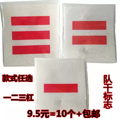 The team leader of the squadron, the team leader, the young pioneers marked a bar, two bars, three bars, two bars, and two bars