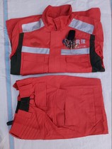 Used stock 8 - 9 new summer rescue fire fighting suit