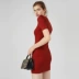 SNIDEL 2018 mùa thu và mùa đông sản phẩm mới Dệt Kim slim dress SWNO184040