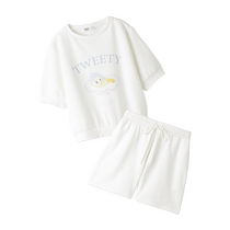 SNIDEL HOME2024 spring and summer new product tweety cooperation short-sleeved home wear suit SHCO242070