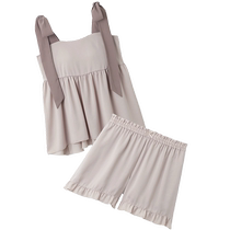 SNIDEL HOME2024 spring and summer new product sweet suspender top fungus shorts set SHFO241061