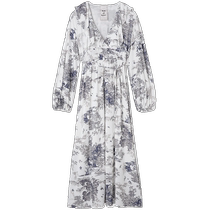 SNIDEL HOME spring and summer Valentines Day series lapel printed dress SHCO231068
