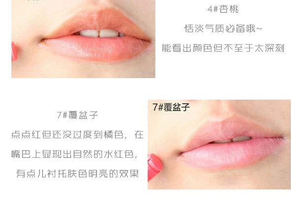 Hàn Quốc Alices House Apricot Apricot Peach Lipstick Fresh Fruit Lipstick Hut Moisturising Lip Balm Lip Gloss - Son môi