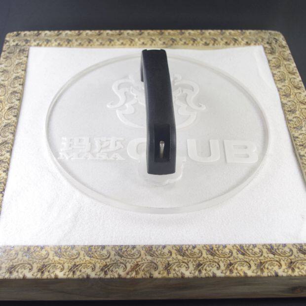 Engraved stamp hotel trash can fine sand white sand modeling mold logo pattern mold sand printing die customization