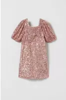 Розовые блестки для ногтей, платье