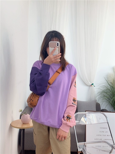 50 % скидка Ted Price Big Chao Family Alphabet Emelcodery Little Tiger Sweater ab рукав цвет васоло