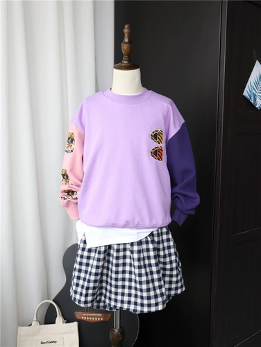 50 % скидка Ted Price Big Chao Family Alphabet Emelcodery Little Tiger Sweater ab рукав цвет васоло