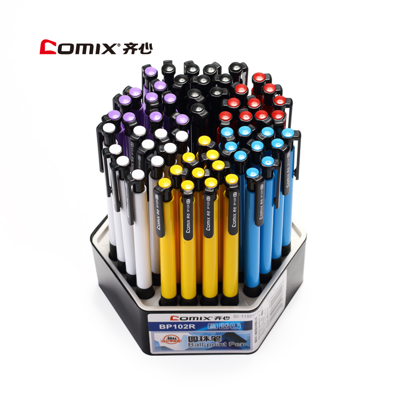 Comix Hearts Ball Pen BP102R Sort by motion ballpoint pen 0-7mm Classic Atomic Pen 60